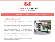 Tablet Screenshot of givingandliving.at